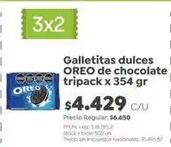Jumbo Oreo - galletitas dulces de chocolate tripack oferta