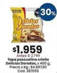 Coto Delicias doradas - tapa pascualina criolla oferta