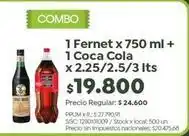 Jumbo Coca cola - fernet + coca cola oferta