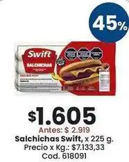 Coto Swift - salchichas oferta
