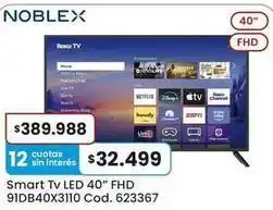 Coto Noblex - smart tv led 40 fhd 91db40x3110 oferta