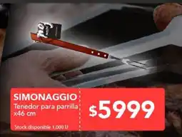 Nini Mayorista Simonaggio tenedor para parrilla oferta