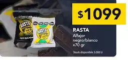 Nini Mayorista Rasta alfajor negro/blanco oferta