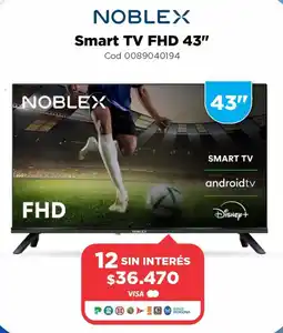 Casa Silvia Noblex smart tv fhd 43" oferta