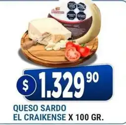Supermercados Mayor El craikense queso sardo oferta
