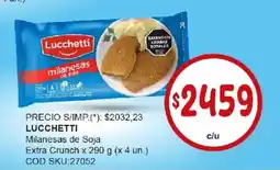 Supermercados Yaguar Lucchetti milanesas de soja oferta