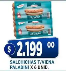 Supermercados Mayor Paladini salchichas t/viena oferta