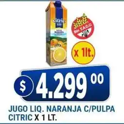 Supermercados Mayor Citric jugo liq. naranja c/pulpa oferta