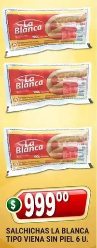 Supermercados Mayor La blanca salchichas tipo viena sin piel oferta
