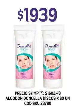 Supermercados Yaguar Doncella algodón discos oferta