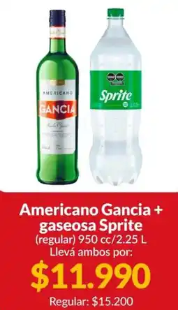 Supermercados Aiello Americano Gancia gaseosa Sprite oferta