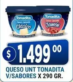 Supermercados Mayor Tonadita queso untable v/sabores oferta