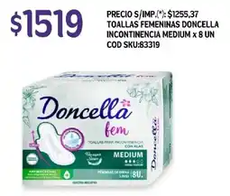 Supermercados Yaguar Doncella fem toallas para incontinencia oferta