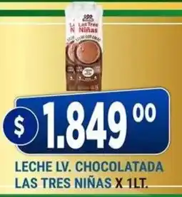 Supermercados Mayor Las tres niñas leche lv. chocolatada oferta
