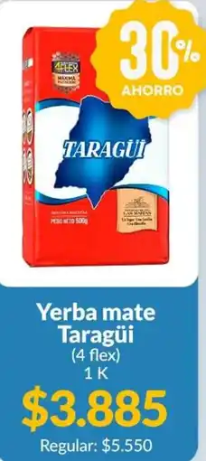 Supermercados Aiello Taragüi yerba mate (4 flex) oferta