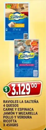 Supermercados Mayor La salteña ravioles oferta