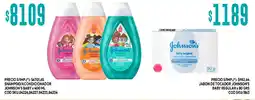 Supermercados Yaguar Johnson's baby shampoo/conditioner oferta
