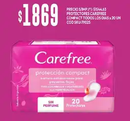 Supermercados Yaguar Carefree protección compact oferta