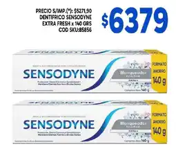 Supermercados Yaguar Sensodyne dentífrico extra fresh oferta