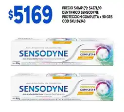 Supermercados Yaguar Sensodyne dentífrico protección completa oferta