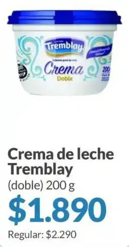 Supermercados Aiello Tremblay crema de leche doble oferta