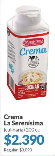 Supermercados Aiello La serenisima crema oferta