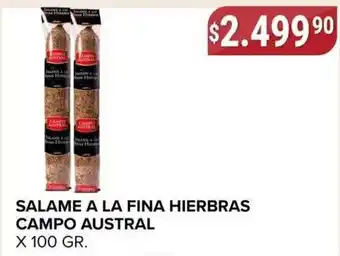 Campo austral salame a la fina hierbas