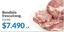 Supermercados Aiello Bondiola fresca/cong. (cerdo) oferta