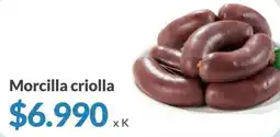 Supermercados Aiello Morcilla criolla oferta