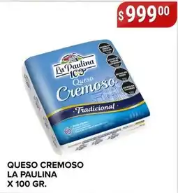 Supermercados Mayor La paulina queso cremoso tradicional oferta