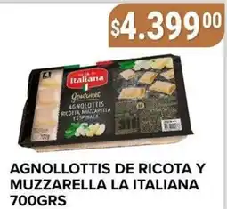 Supermercados Mayor La italiana agnolottis de ricota y muzzarella oferta
