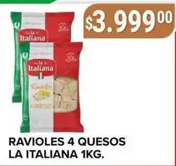 Supermercados Mayor La italiana ravioles 4 quesos oferta