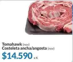 Supermercados Aiello Tomahawk costeleta ancha/angosta oferta