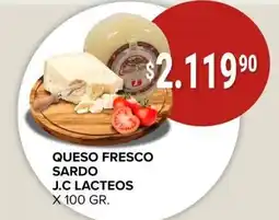 Supermercados Mayor J.C Lacteos queso fresco sardo oferta