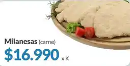 Supermercados Aiello Milanesas (carne) oferta