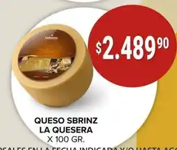 Supermercados Mayor La quesera queso sbrinz oferta