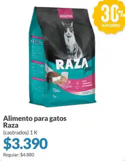 Supermercados Aiello Raza alimento para gatos (castrados) oferta