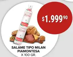 Supermercados Mayor Piamontes salame tipo milan piamontesa oferta