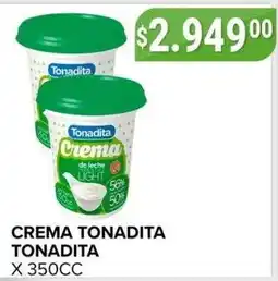 Supermercados Mayor Tonadita crema de leche light oferta