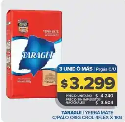 Carrefour Maxi Taragui yerba mate oferta