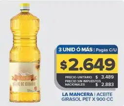 Carrefour Maxi La mancera aceite de girasol oferta