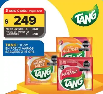 Carrefour Maxi Tang jugo en polvo varios sabores oferta