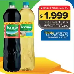 Carrefour Maxi Terma aperitivo s/alcohol varios sabores oferta