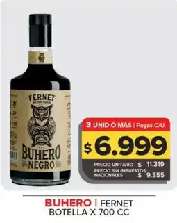 Carrefour Maxi Buhero fernet botella oferta