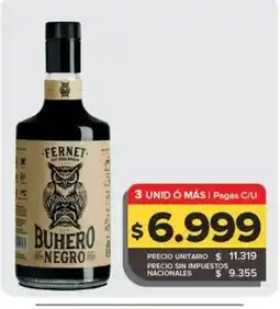 Carrefour Maxi Fernet buhero negro oferta