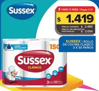 Carrefour Maxi Sussex rollo de cocina clasico oferta