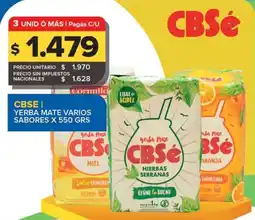 Carrefour Maxi Cbsé yerba mate varios sabores oferta