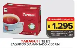Carrefour Maxi Taragui tè en saquitos diamantado oferta