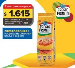 Carrefour Maxi Arcor prestopronta polenta instantanea oferta
