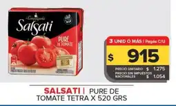 Carrefour Maxi Salsati puré de tomate tetra oferta